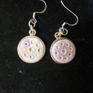 Pink Star Burst Designer Fashion Earrings