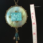 Aqua Ice Designer Fashion Necklace - Measurements