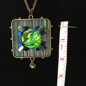 Earth Designer Fashion Necklace - measurements