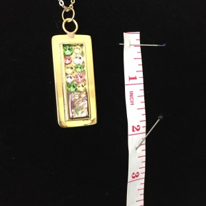 Springtime Designer Fashion Necklace - Measurement