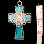 Easter Morning Cross Designer Fashion Necklace- Measurement