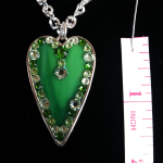 Irish Heart Designer Fashion Necklace - Measurement