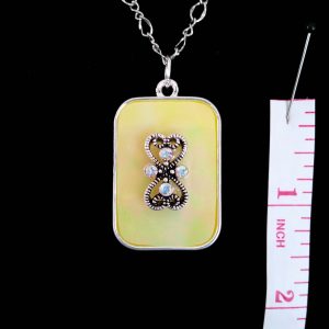 Jelly Bean Reversible Designer Fashion Necklace 1- Measurement