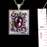 Plum Designer Fashion Necklace - Measurement