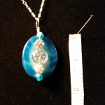 Agate Flower Designer Fashion Necklace - Measurement