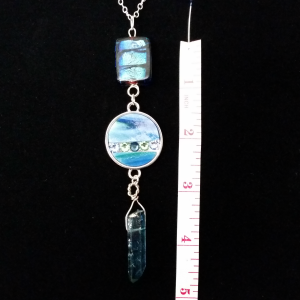 Seascape Designer Fashion Necklace - Measurement