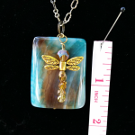 Shadow Dragonfly Designer Fashion Necklace - Measurement